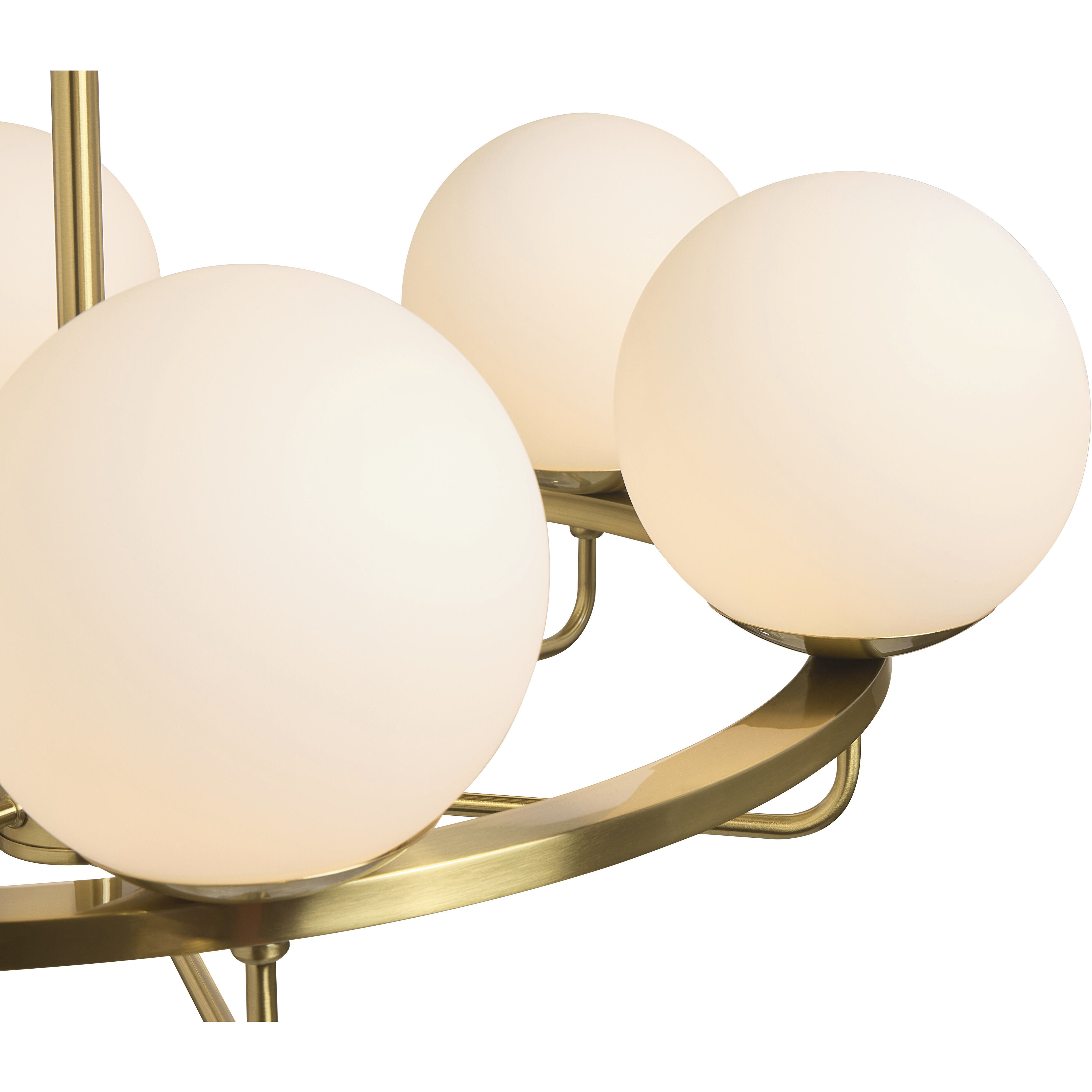 Eliora LED White / Brass Chandelier Ceiling Light
